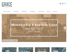 Tablet Screenshot of graceinracine.com